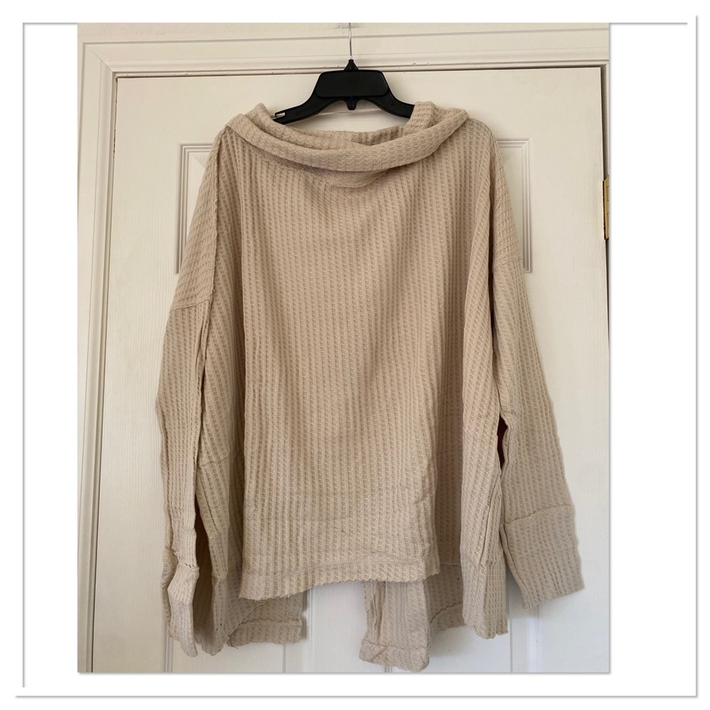 Free People Juicy Women’s Long Sleeve Ribbed Thermal Top NWT